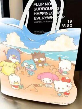 Sanrio-Themed Tote Bag for Women, Featuring Adorable Anime Characters - NEW